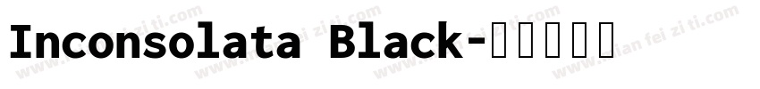 Inconsolata Black字体转换